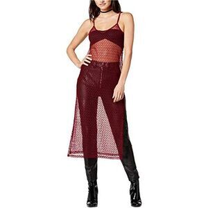 Twiin Fishnet Midi Dress